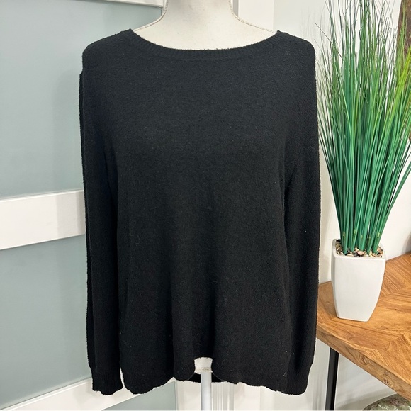 One Grey Day Blaine Shredded Back Black Sweater SZ Small Grunge Distressed EUC - Picture 4 of 8